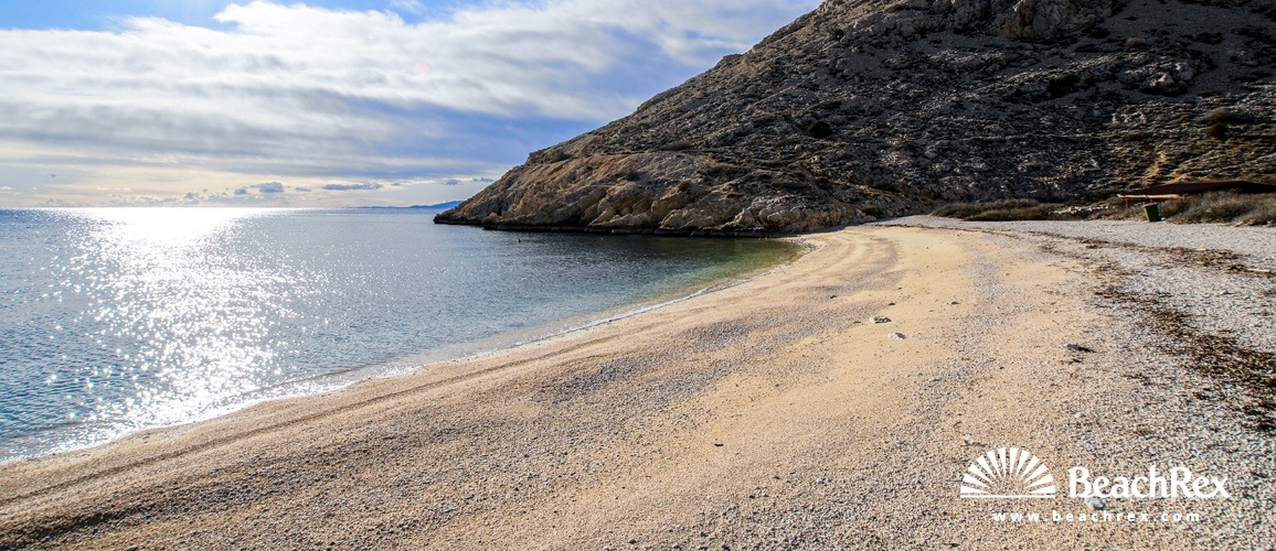 Kroatien - Kvarner - Insel Krk -  Stara Baška - Strand Oprna