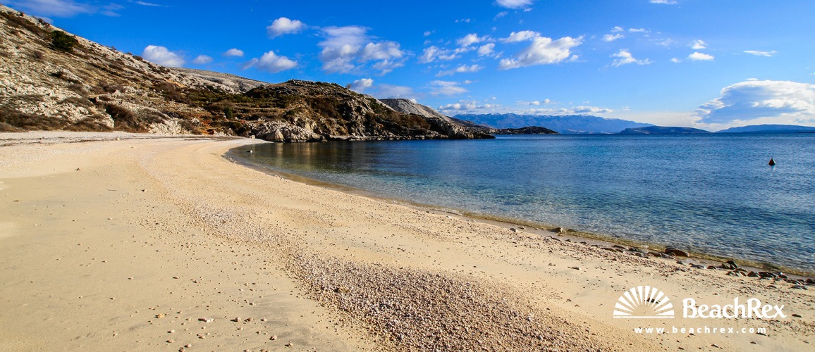 Kroatien - Kvarner - Insel Krk -  Stara Baška - Strand Oprna
