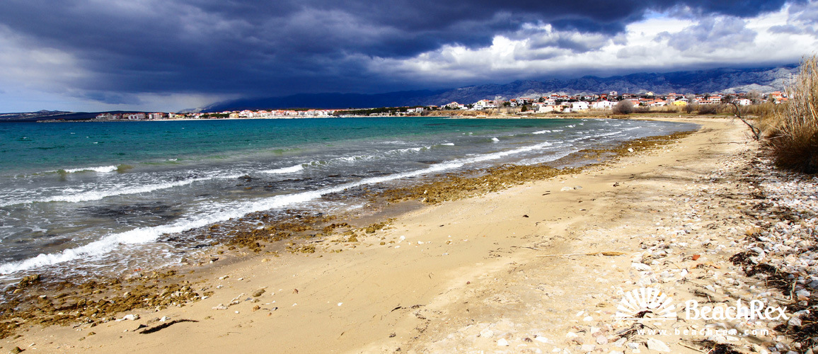 Hrvatska - Dalmacija  Zadar - Otok Pag -  Povljana - Plaža Livade i Obatnice