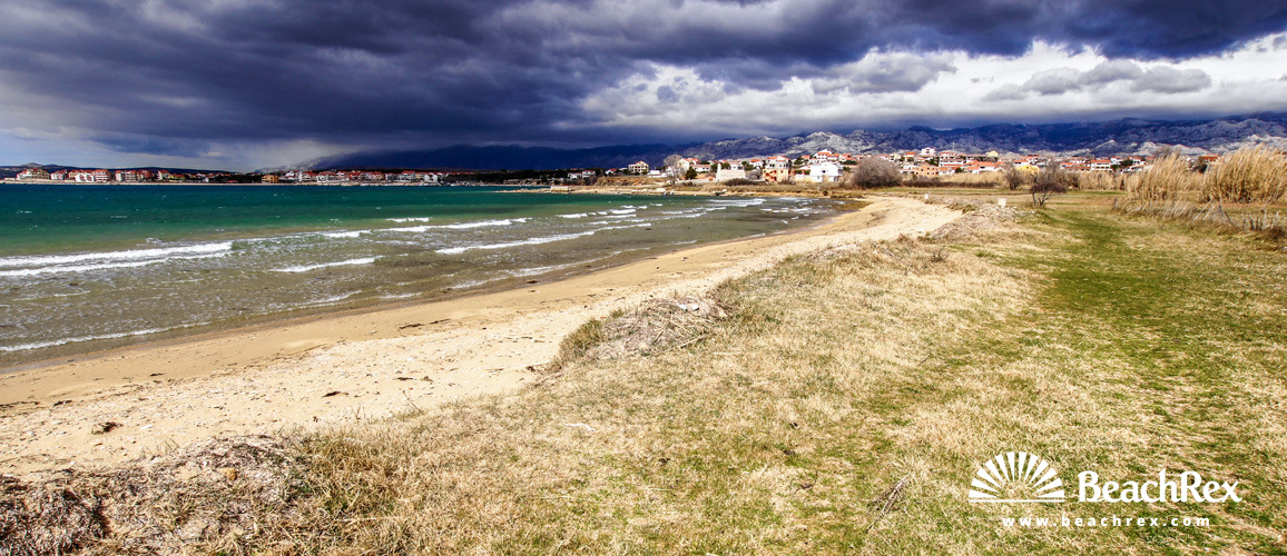 Hrvatska - Dalmacija  Zadar - Otok Pag -  Povljana - Plaža Livade i Obatnice