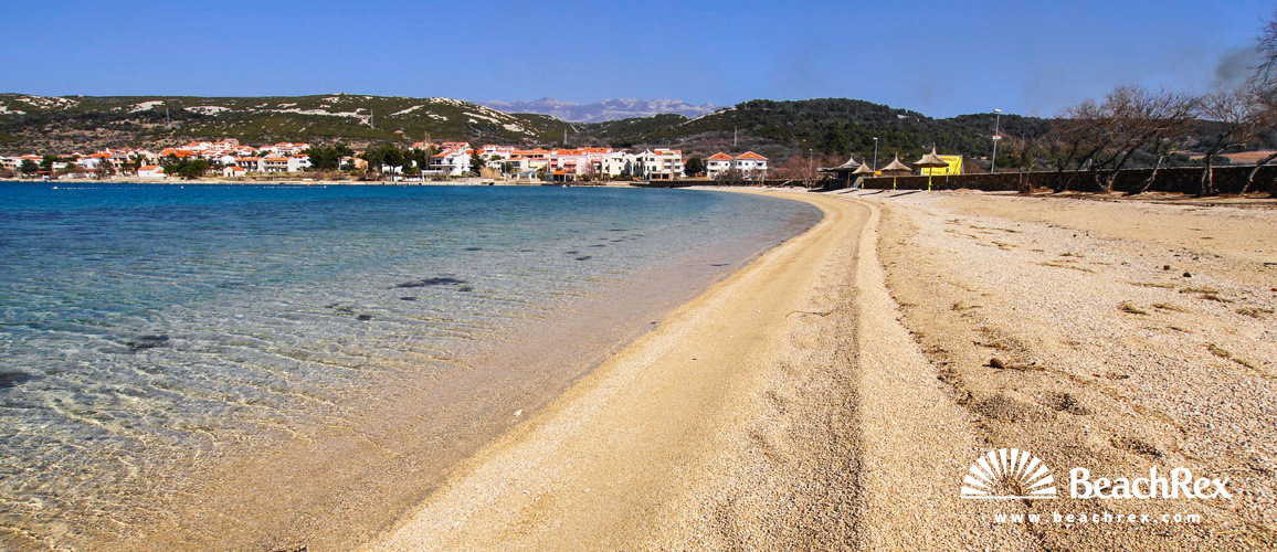 Hrvatska - Lika - Otok Pag -  Stara Novalja - Plaža Planjka