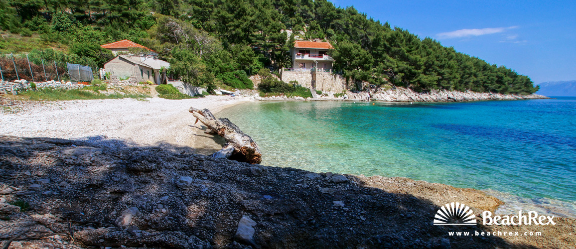 Hrvatska - Dalmacija  Split - Otok Hvar -  Bogomolje - Plaža Kozja