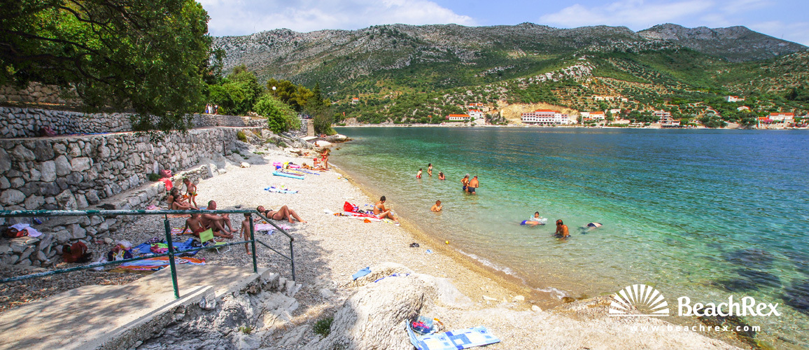 Croatia - Dalmatia  Dubrovnik -  Zaton - Beach Zaton Veliki