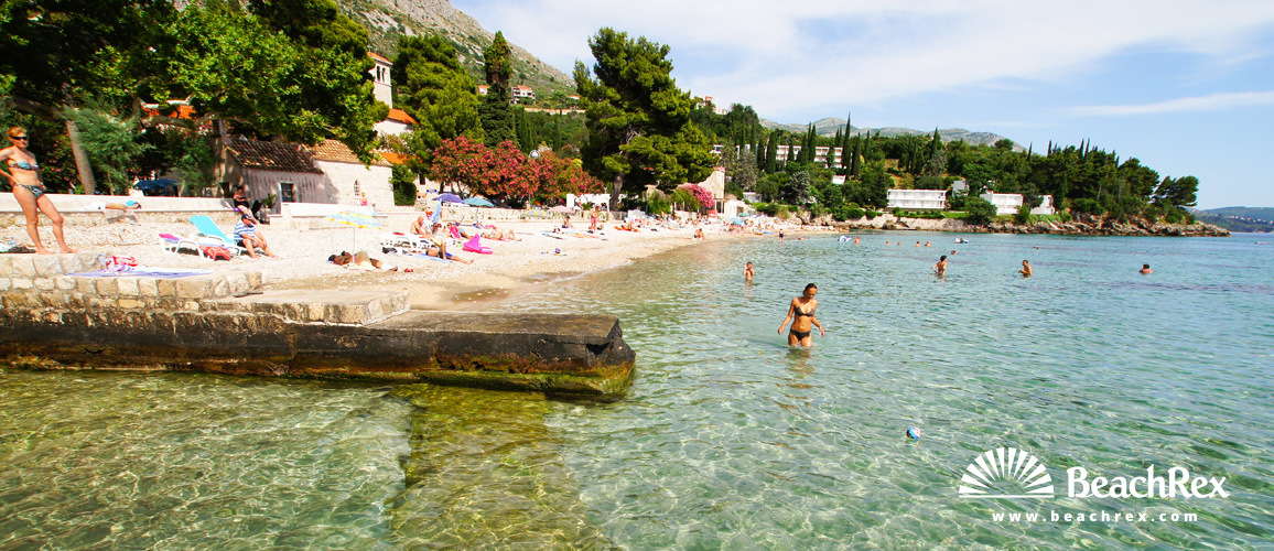 Croatia - Dalmatia  Dubrovnik -  Mlini - Beach Astarea
