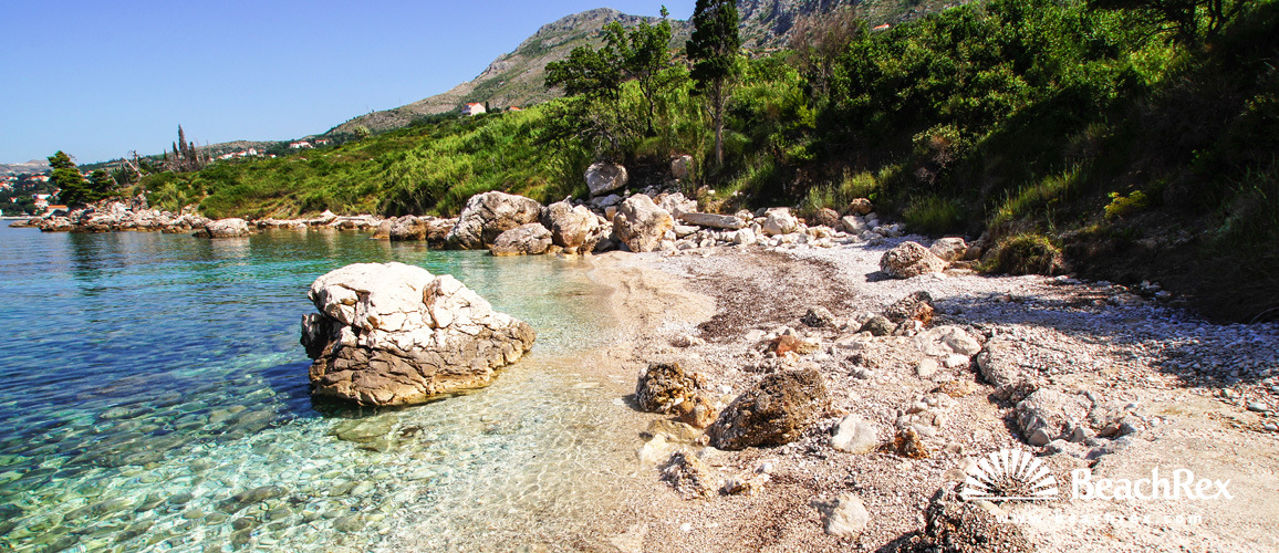 Hrvatska - Dalmacija  Dubrovnik -  Mlini - Plaža Šiba