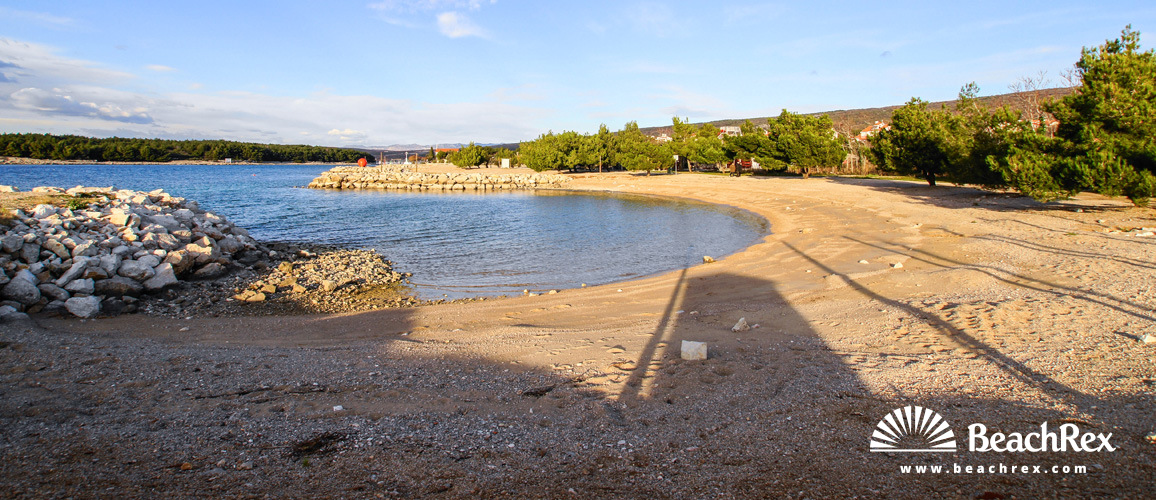 Hrvatska - Kvarner - Otok Krk -  Punat - Plaža Punta Debij