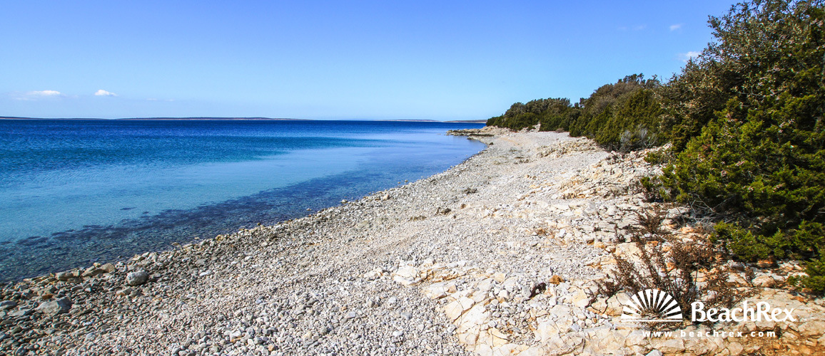 Kroatien - Dalmatien  Zadar - Insel Pag -  Pag - Strand Srčanka