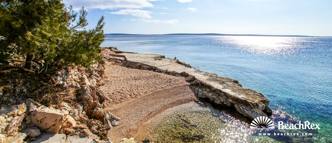 Hrvatska - Dalmacija  Zadar - Otok Pag -  Mandre - Plaža Mala Mandra