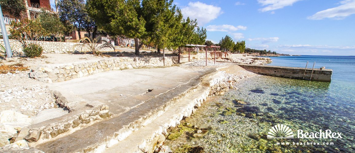 Hrvatska - Dalmacija  Zadar - Otok Pag -  Mandre - Plaža Mala Mandra