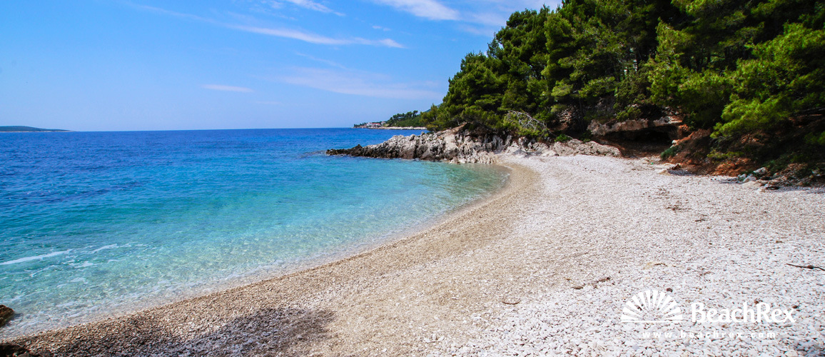 Croatie - Dalmatie  Split - Ile Hvar -  Zavala - Plage Žutica
