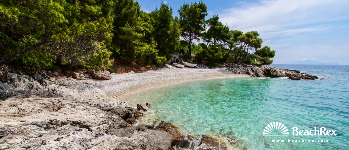 Croatie - Dalmatie  Split - Ile Hvar -  Zavala - Plage Žutica