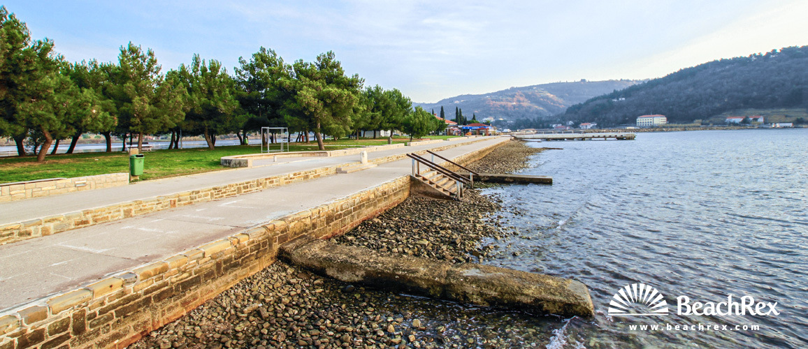 Slovenija - Obalno kraška -  Strunjan - Plaža Strunjan