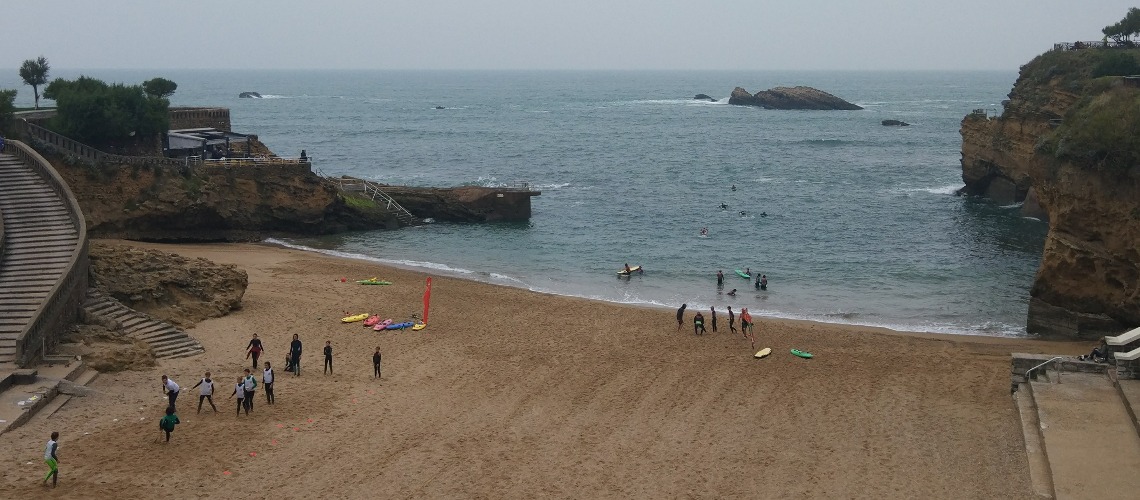 Frankreich - NouvelleAquitaine -  Biarritz - Plage du Port Vieux
