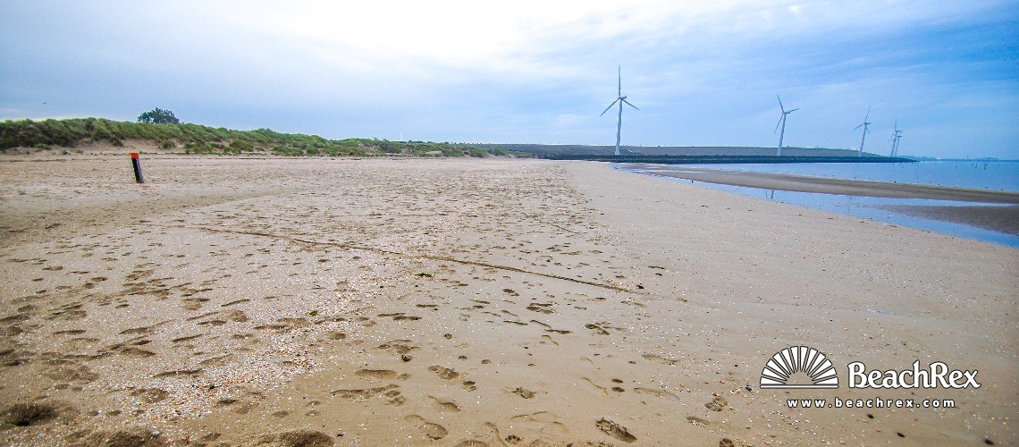 Netherlands - ZuidHolland -  Hellevoetsluis - Strand Haringvlietsluizen