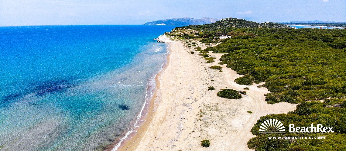 Griechenland - Dytiki Ellada -  Loutra imenis - Paralia Kounoupelaki