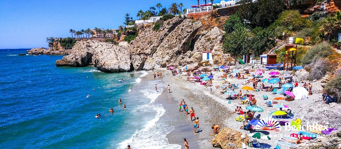 Spain - Andalucia -  Nerja - Playa del Carabeo