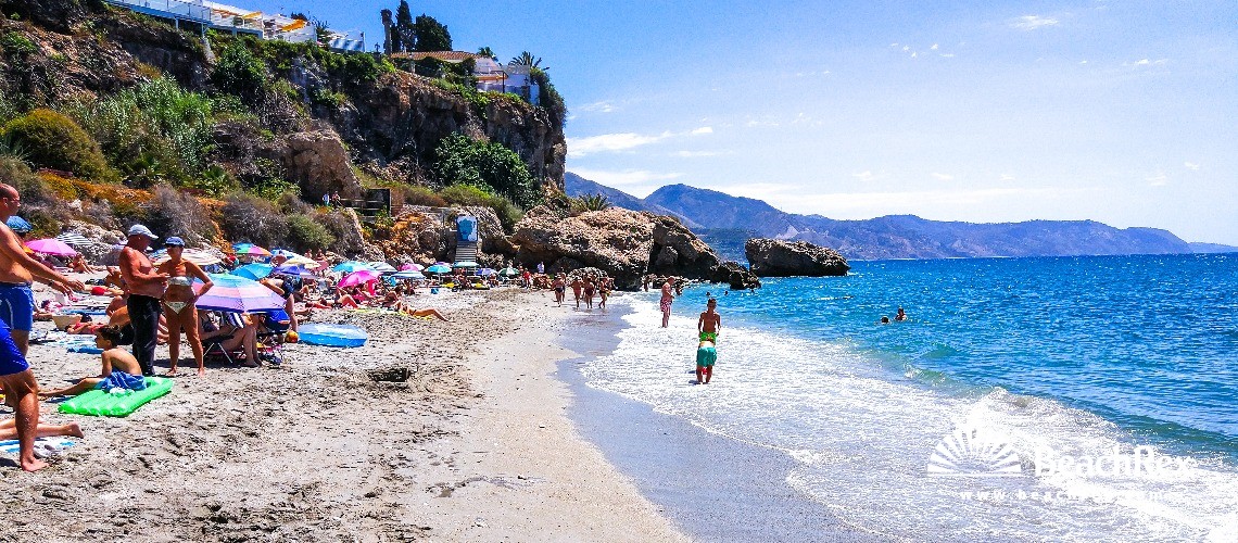 Spain - Andalucia -  Nerja - Playa del Carabeo