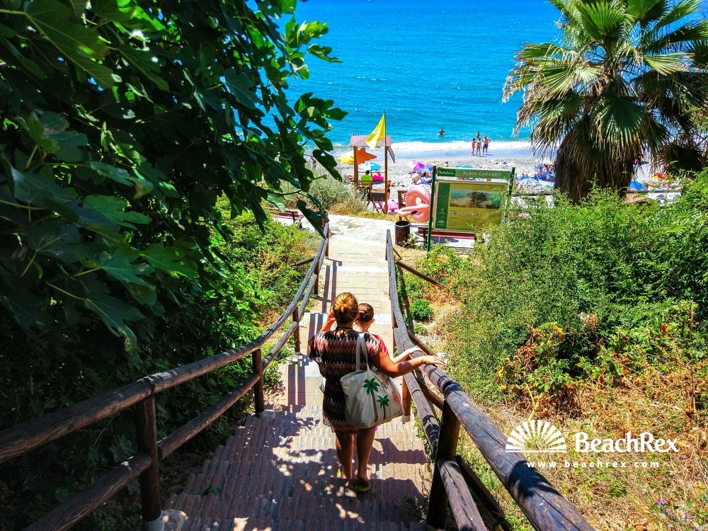 Spain - Andalucia -  Nerja - Playa del Carabeo