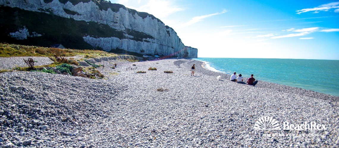 France - Normandie -  Saint-Valery-en-Caux - Plage Valery en Caux