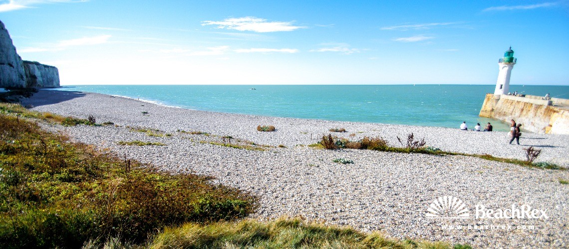 France - Normandie -  Saint-Valery-en-Caux - Plage Valery en Caux