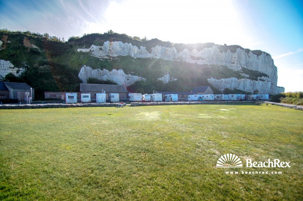 France - Normandie -  Saint-Valery-en-Caux - Plage Valery en Caux